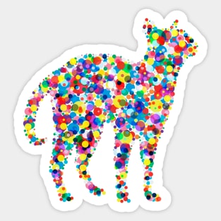 Colorfully Cat Sticker